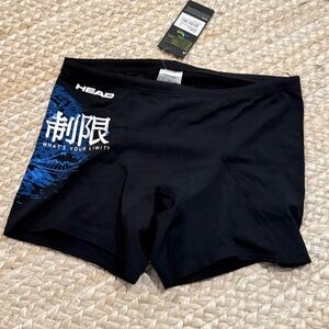 New NWT Head swimsuit trunks brief men’s 34